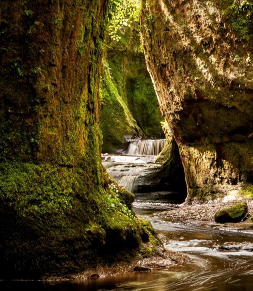 Gorge of Carnoch Burn in Finnich Glen