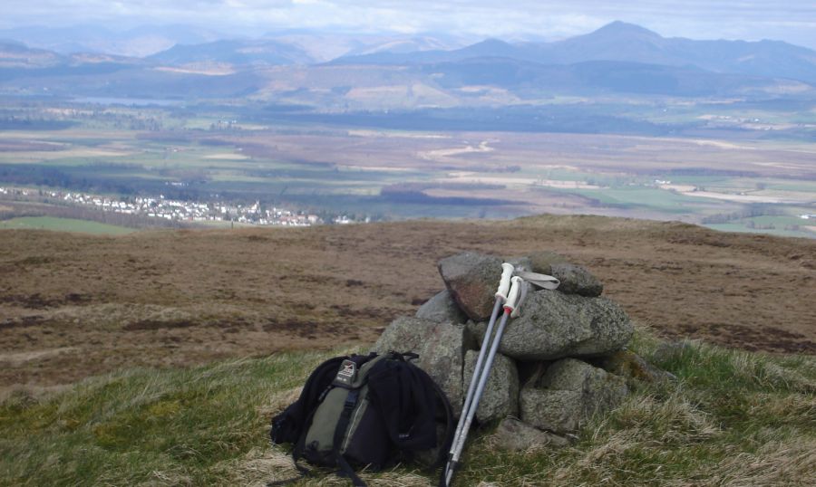 Kippen Village and the Southern Highlands from Gargunnock Hills