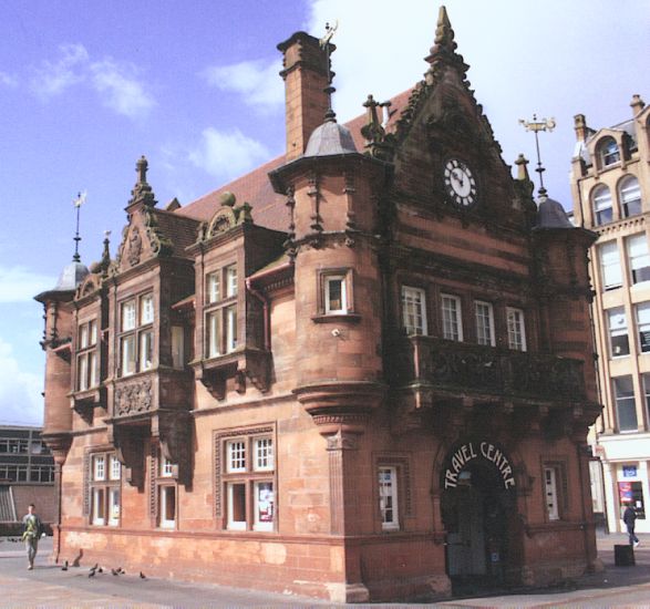 The Travel Centre Building in St.Enoch Square at foot of Buchanan Street in Glasgow city centre