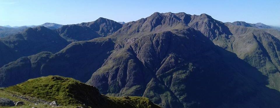 Bidean from Aonach Eagach Ridge in Glencoe