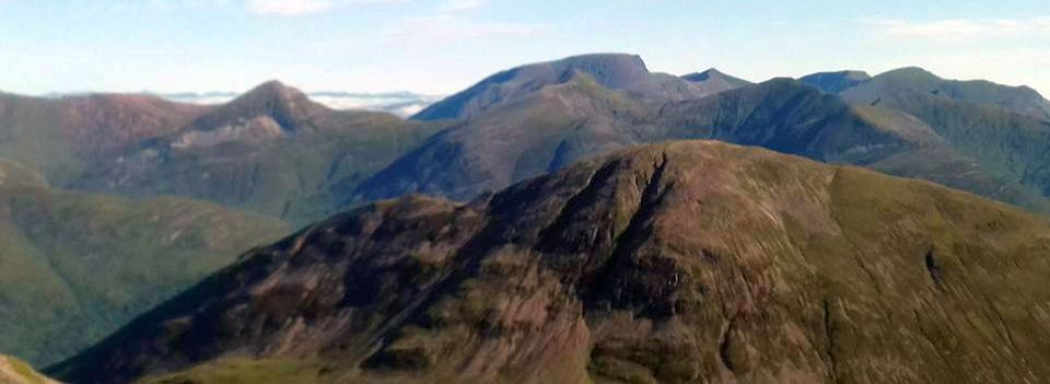 Ben Nevis from Aonach Eagach Ridge