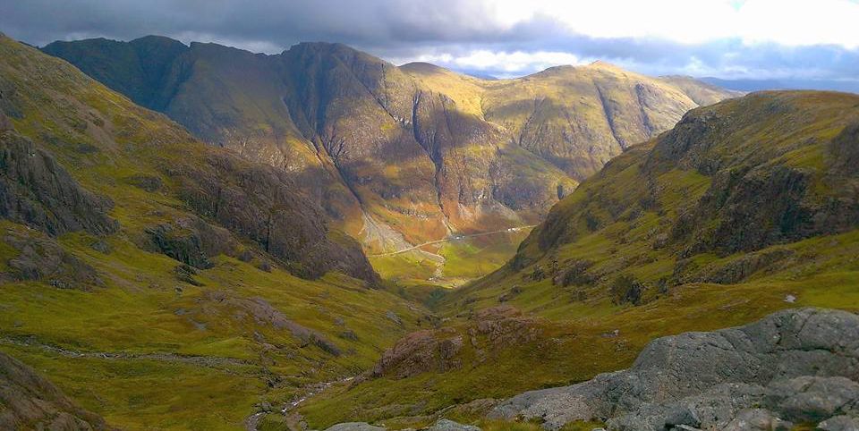 Aonach Eagach Ridge from Bidean