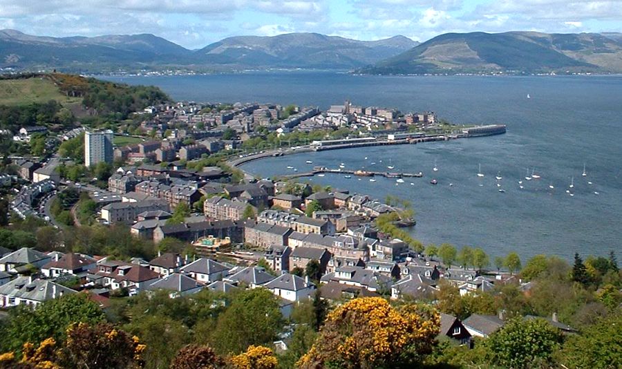 Gourock from Lyle Hill