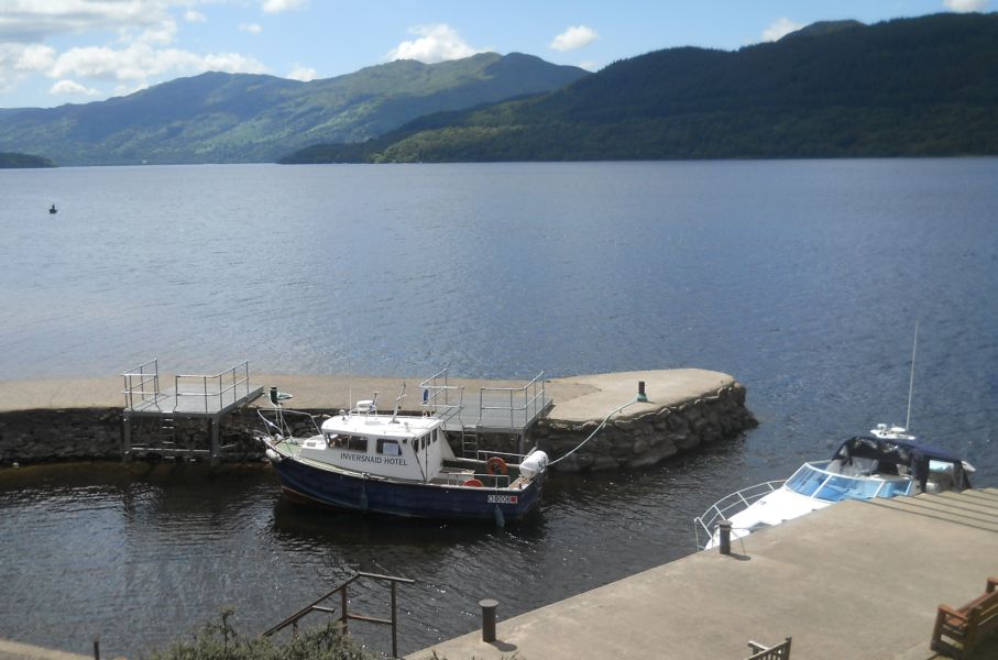 Jetty at Inversnaid on Loch Lomond