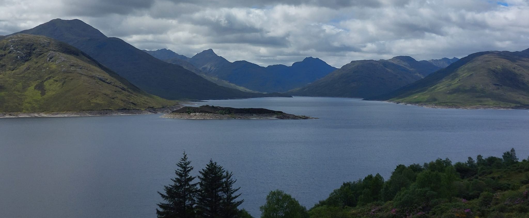 Sgurr Mor and Sgurr na Ciche across Loch Quoich