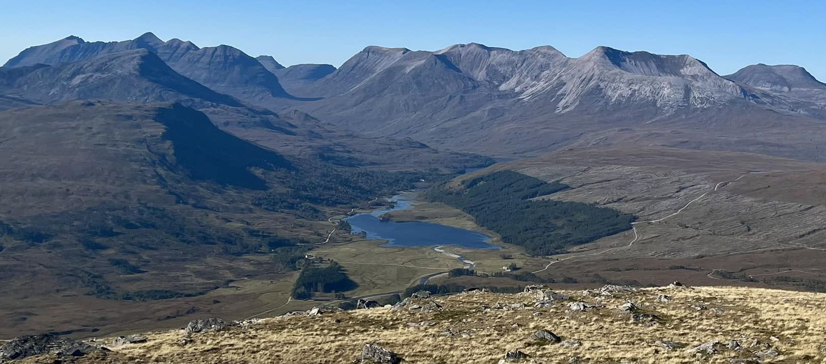 Liathach and Beinn Eighe in Torridon Region of NW Scotland