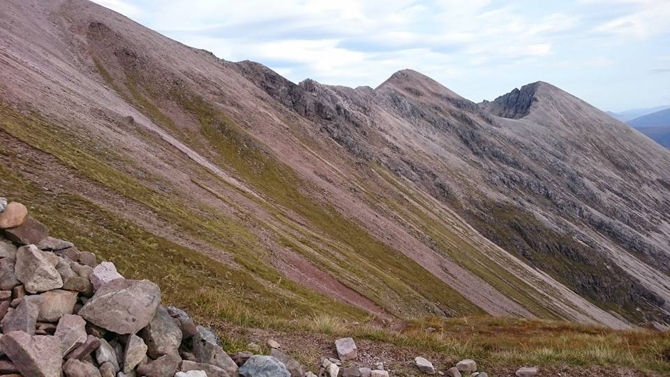 Summit Ridge of Beinne Eighe in Torridon Region of NW Scotland