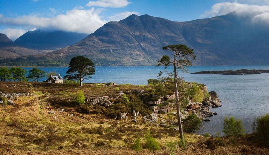 Liathach across Loch Torridon in NW Highlands of Scotland