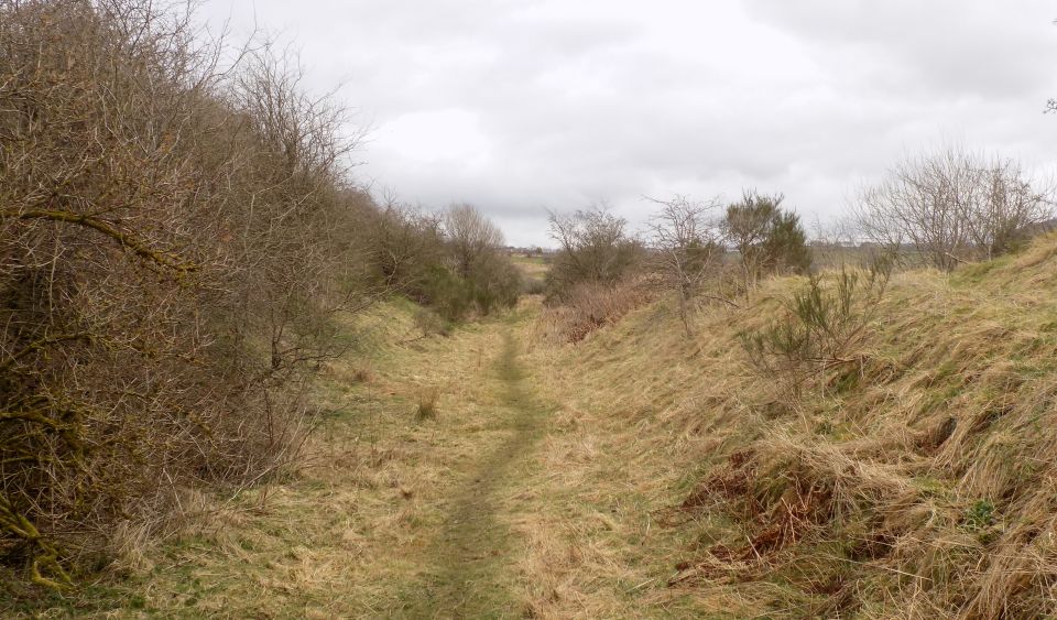 Path along the former railway track