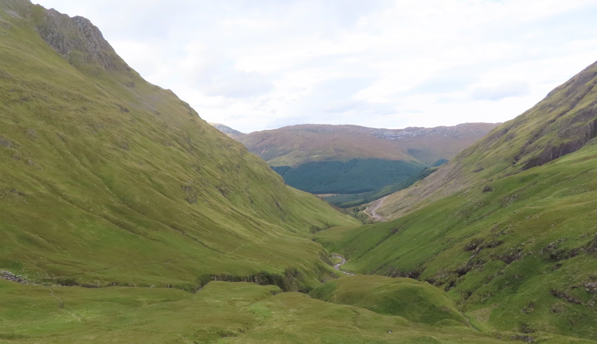 Approach to Beinn Fhada ( Attow ) in Gleann Lichd in NW Highlands of Scotland