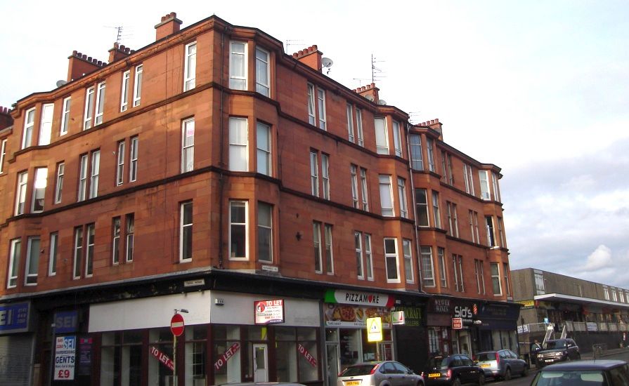 Red Sandstone Tenements in Glasgow Shawlands