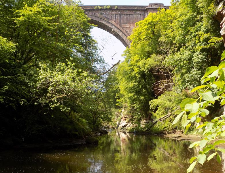 Ballochmyle Viaduct over River Ayr near Mauchline