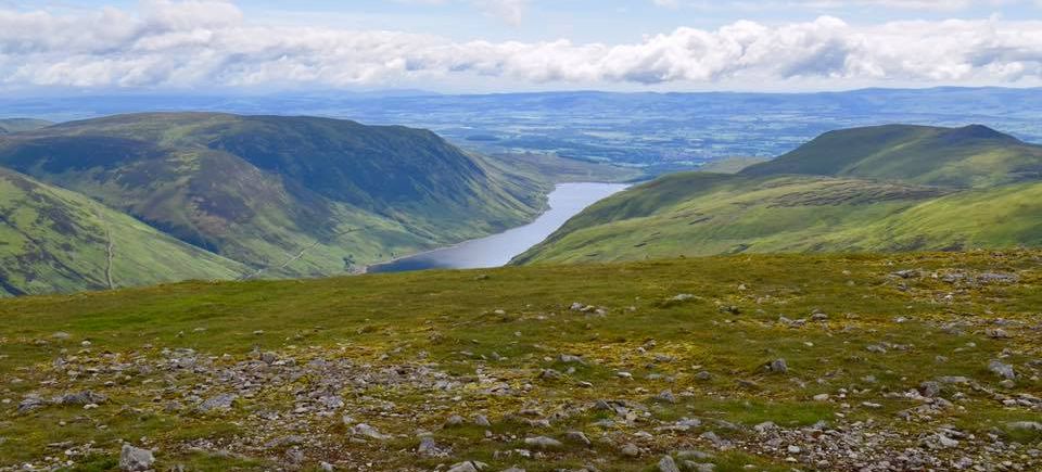 Auchnafree Hill and Loch Turret from Ben Chonzie