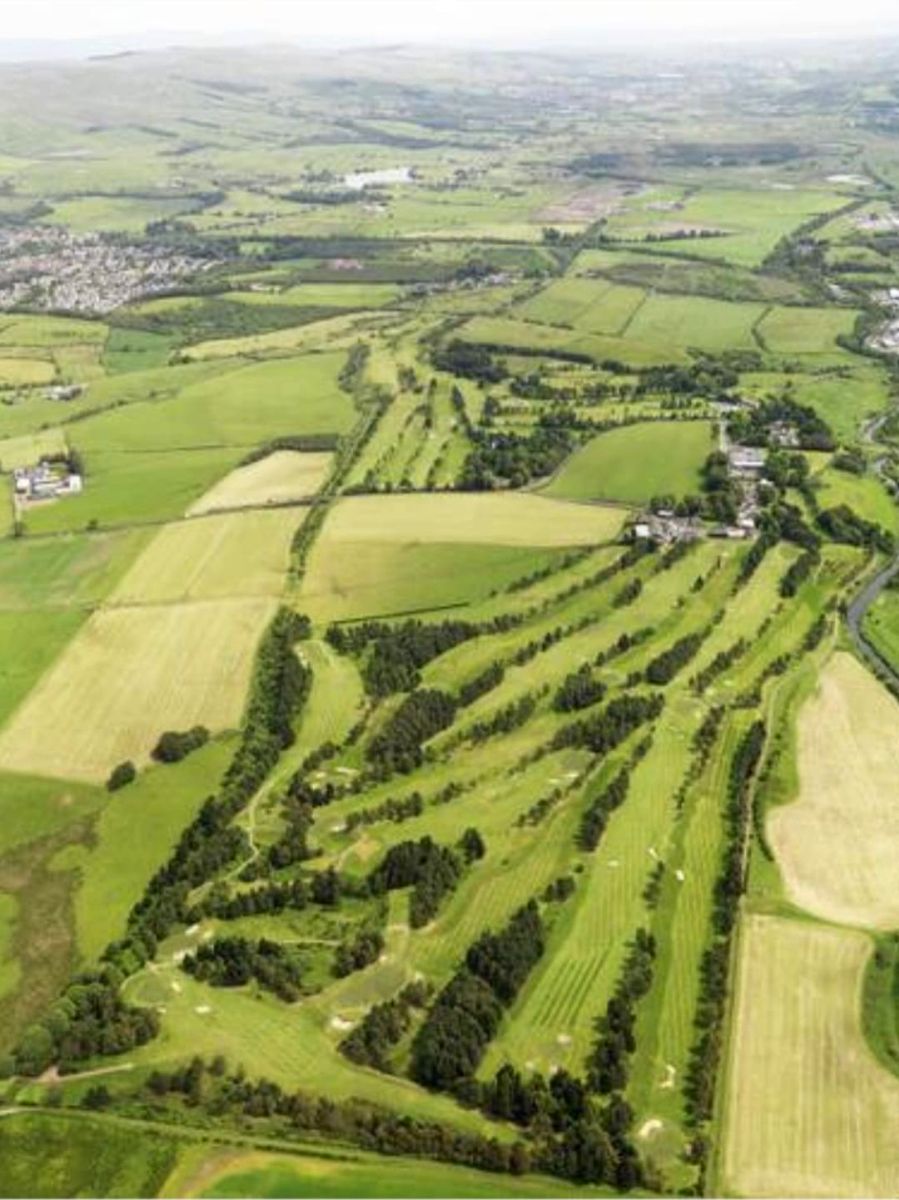 Aerial view of route from Torrance to Kirkintilloch