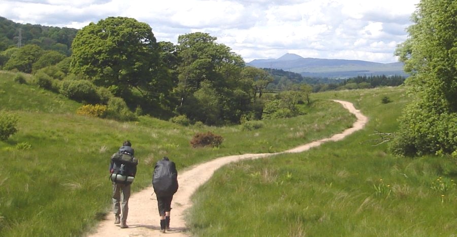 West Highland Way - Ben Lomond on route from Carbeth to Glengoyne Distillery