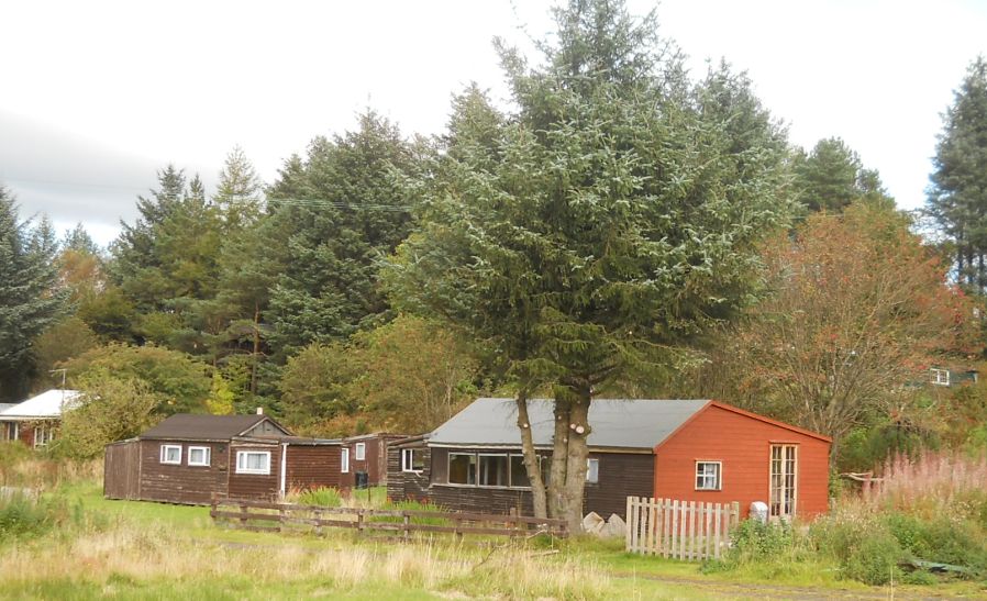 Huts in the Carbeth Community off the West Highland Way