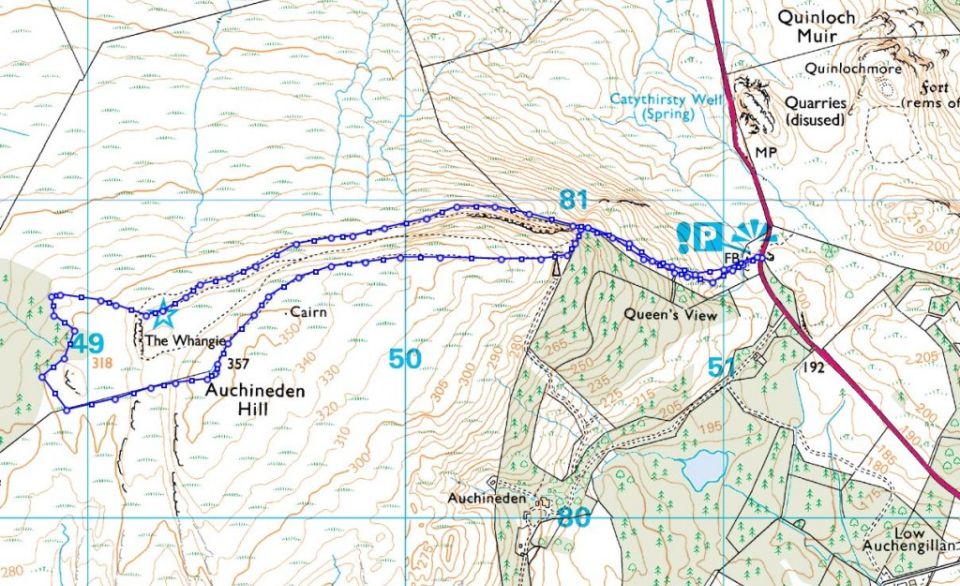 Map of the Whangie