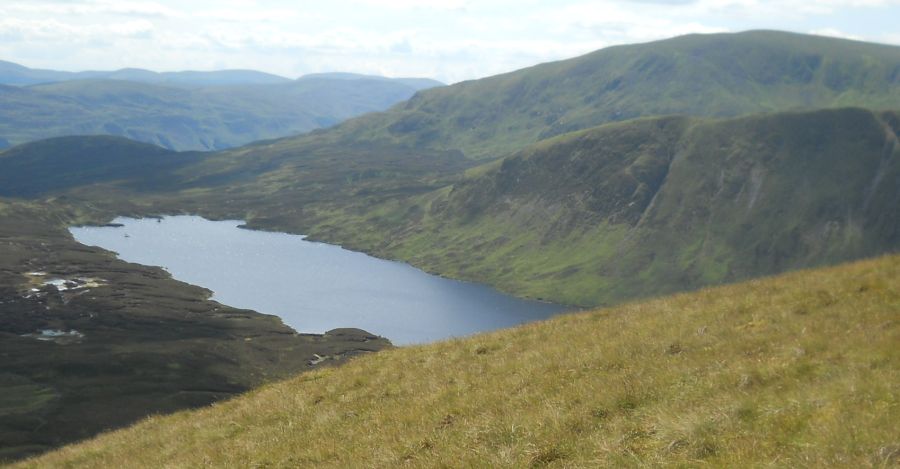 White Coomb above Loch Skeen from Lochcraig Head