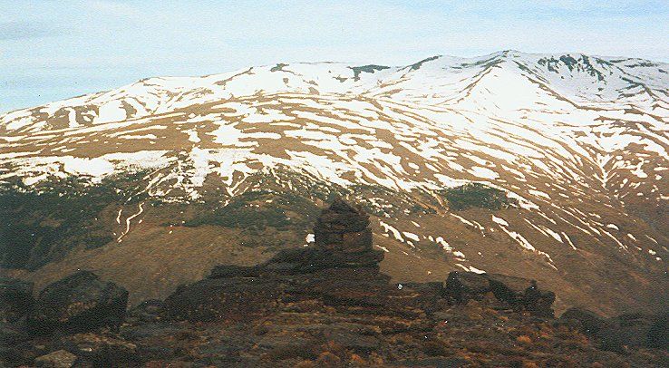 Approach route to Mulhacen in the Sierra Nevada in Southern Spain