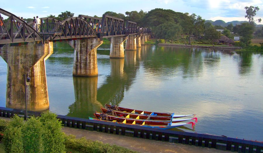 Bridge across the River Kwai at Kanchanaburi