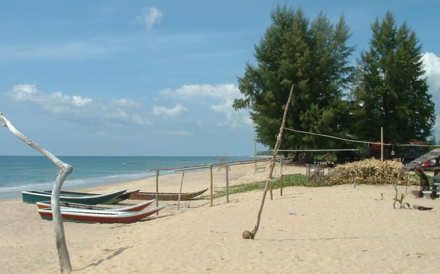 Beach at Ao Bang Tao on Ko Phuket in Southern Thailand