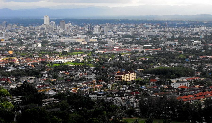 City of Hat Yai in Southern Thailand