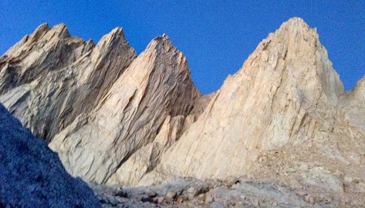 Mt. Whitney in the Sierra Nevada of California - highest mountain in the contiguous states of the USA