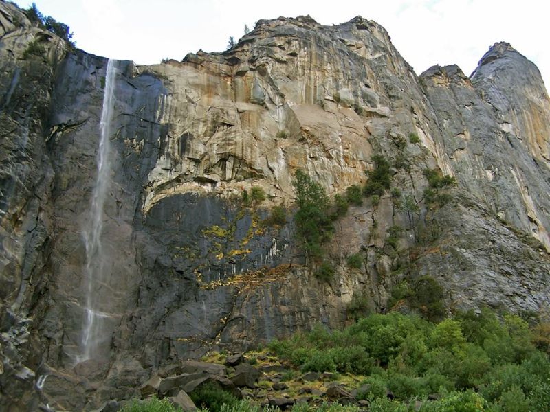 Bridalveil Falls in Yosemite Valley, California, USA