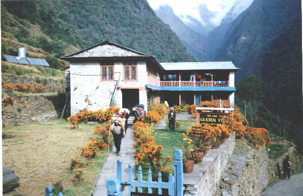 Trekking lodge at Chomrong