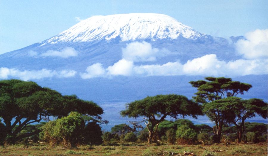 Mount Kilimanjaro in Tanzania - highest mountain in Africa